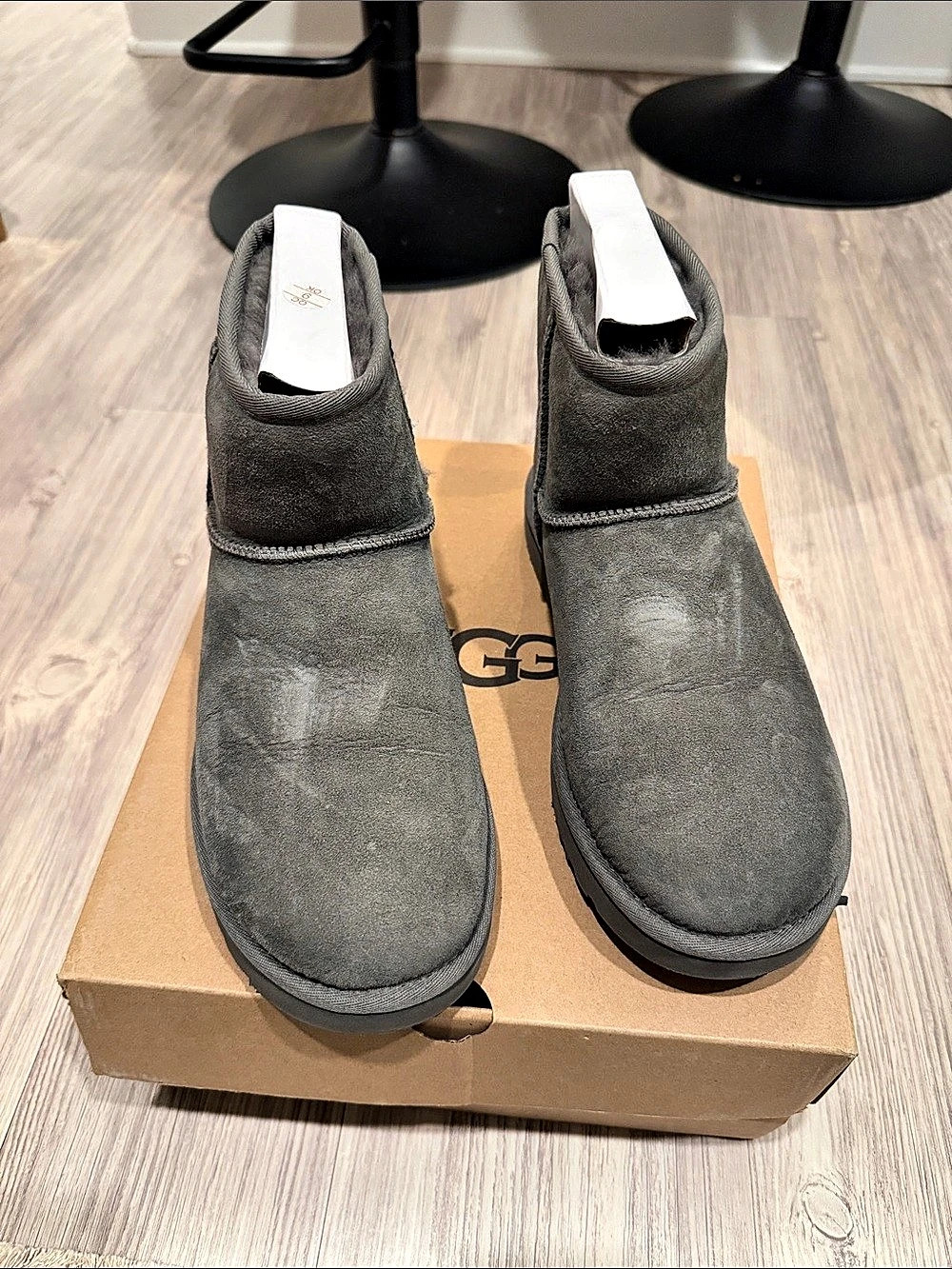 UGG Classic Mini II Boot Women's Gray Winter Boots US 9